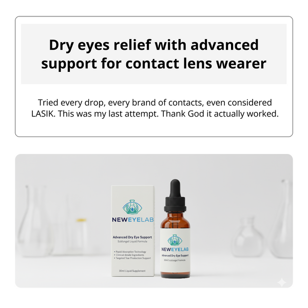 No More Dry Contact Lenses - Sublingual Eye Support