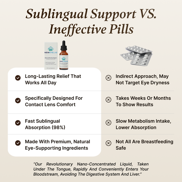 No More Dry Contact Lenses - Sublingual Eye Support